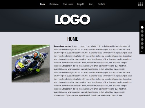 Template monopagina responsive